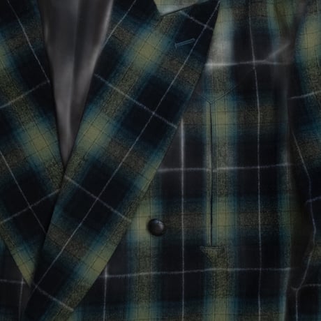 FLANNEL CHECK COWBOY DOUBLE BREASTED JKT