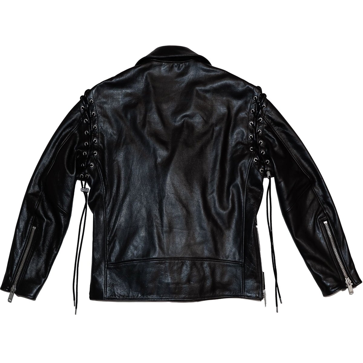 ジャケット・アウター PERVERZE 19AW lace-up leather jacket LACE UP LEATHER BIKER JKT | el conductorH ONLIN