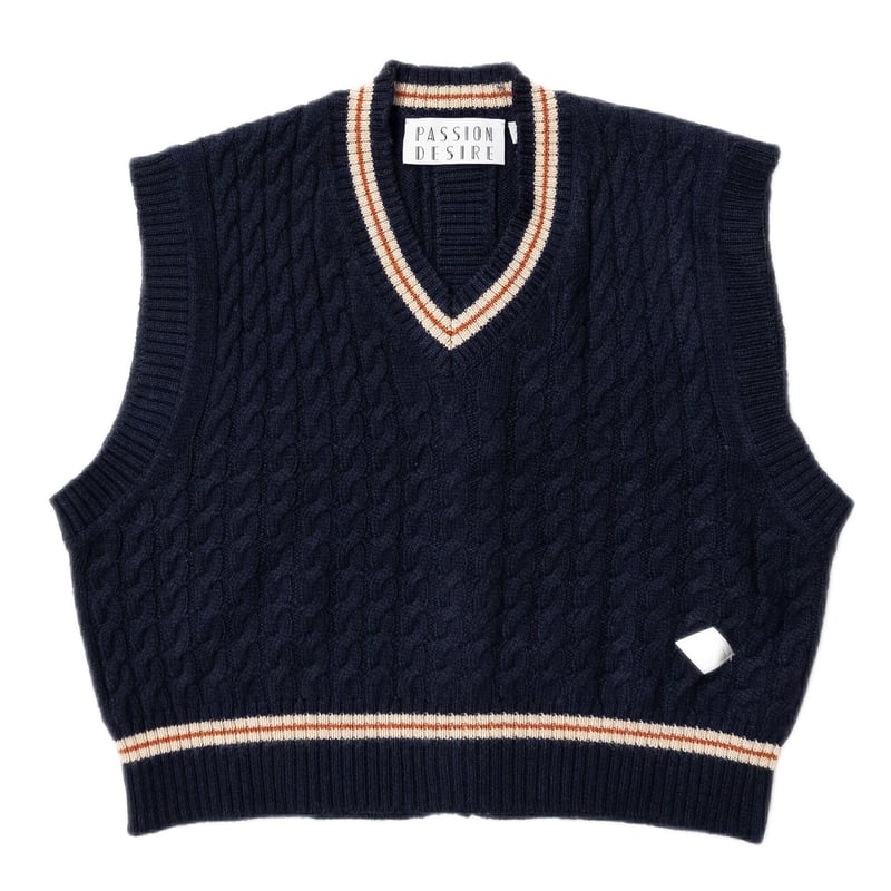 CROPPED TILDEN KNIT VEST | el conductorH ONLINE