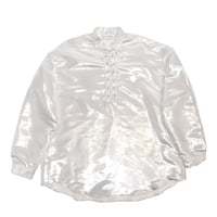 STAND COLLAR FRINGE SHIRT
