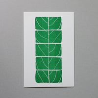 奈良てがみ 柿の葉寿司 -letter press postcard-