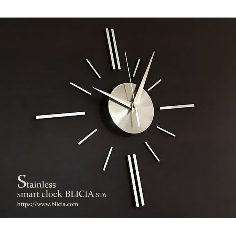 BLICIA 　ST6N ステンレススチール 時計 壁掛け 時計 BLICIA ST6 商品詳細 | 高級ブランド壁掛け時計BLICIA