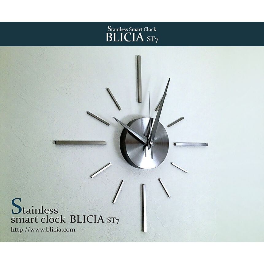 明日まで限定】高級掛け時計 Stainless Clock BLICIA - 掛時計/柱時計