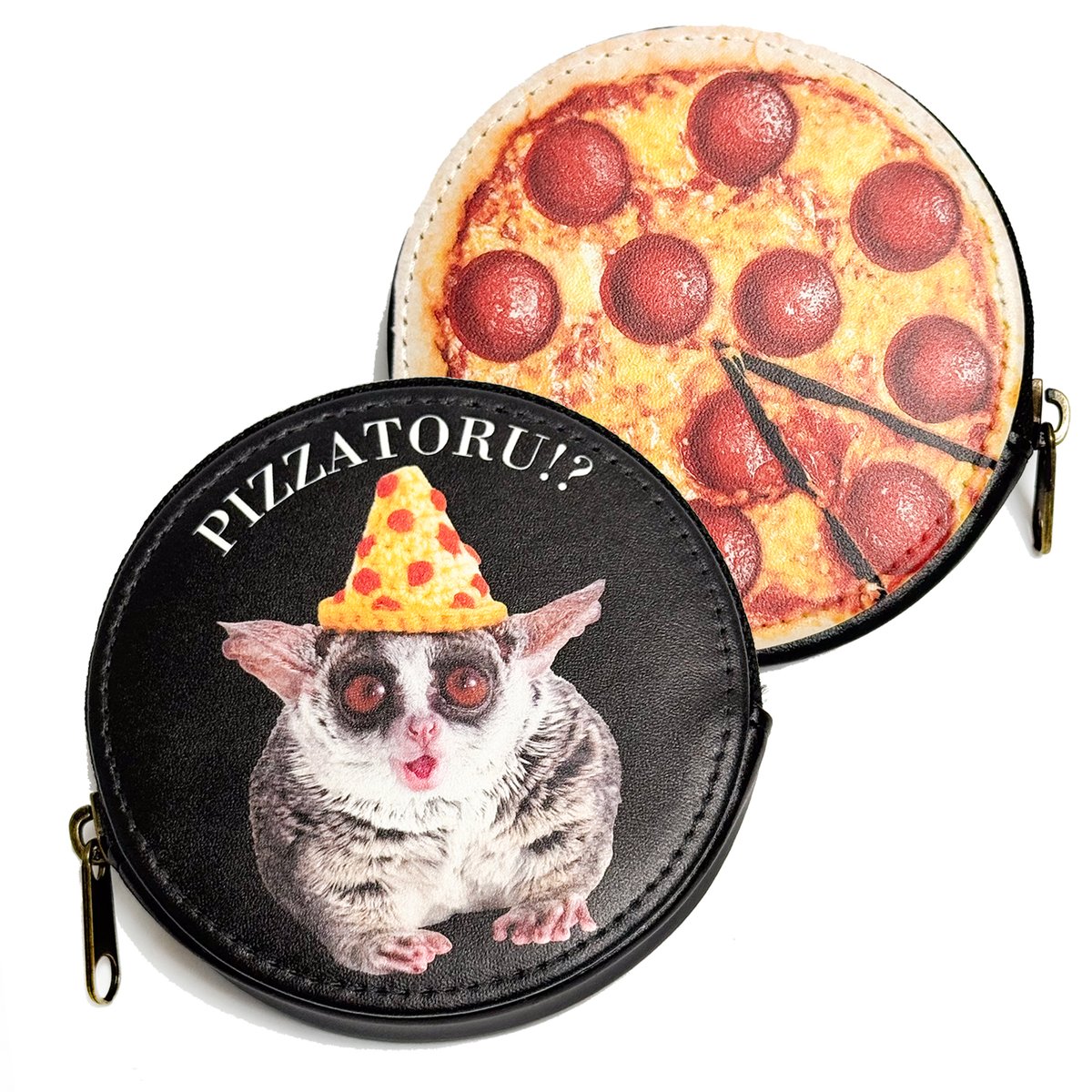 Pizzatoru Coin Case / ピザトルのレザーコインケース