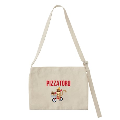 Pizzatoru  Bag  / サイクリングピザトルのサコッシュ [ナチュラル]