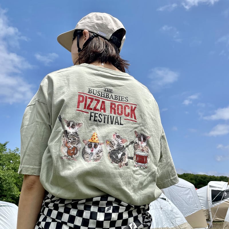 PIZZA ROCK FES ピザロックフェス ビックシルエットTシャツ