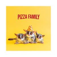 PIZZA FAMILY ミニポスター 21cm角