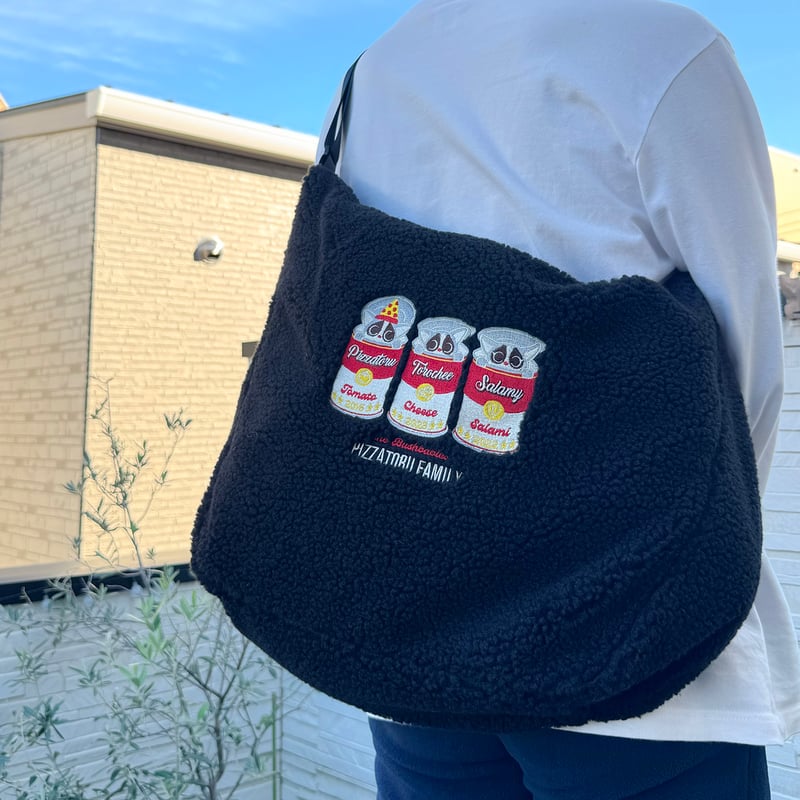 ピザトル刺繍 ボアショルダーバッグ [大容量] | ショウガラゴの