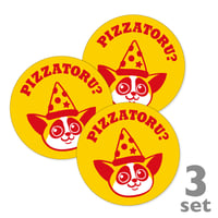 Pizzatoru Sticker Set  / ピザトル丸ステッカー3枚セット