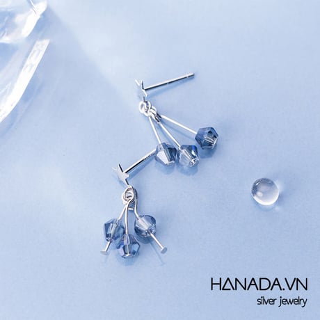 ピアス／Star and Hanging stones