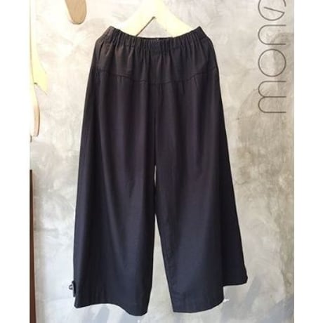 リネン ティアードパンツ