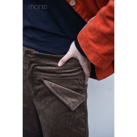 コーデュロイ ワイドパンツ