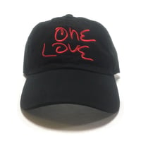 One Love Dad Hat (Black x Red)