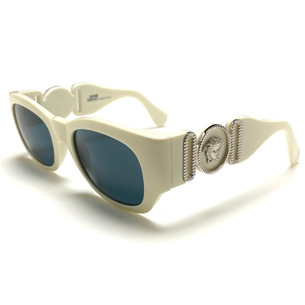 ヴェルサーチ サングラス クリアフレーム MOD.413/B VERSACE Vintage Sunglasses 413/B Clear Transparent Squared