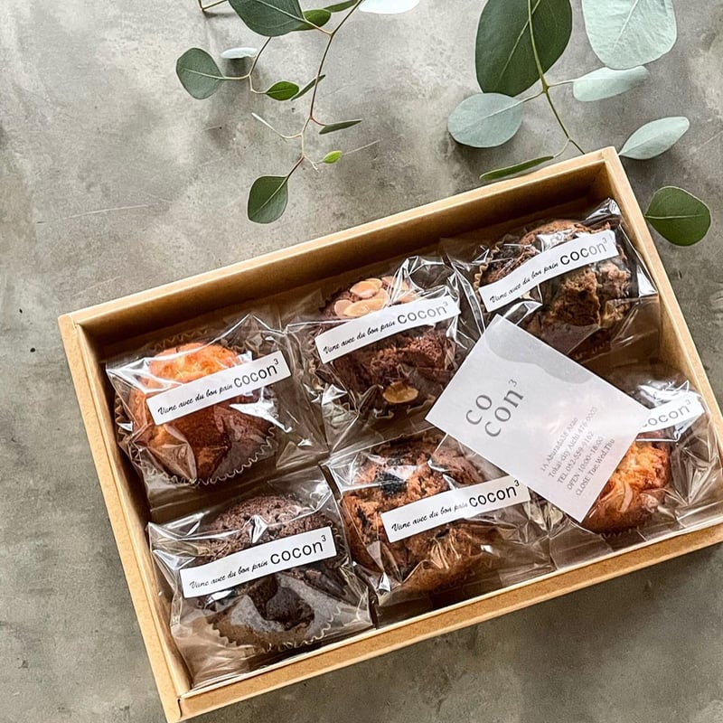 名古屋コーチン卵のフィナンシェ6個入りセット（化粧箱入り） | cocon³