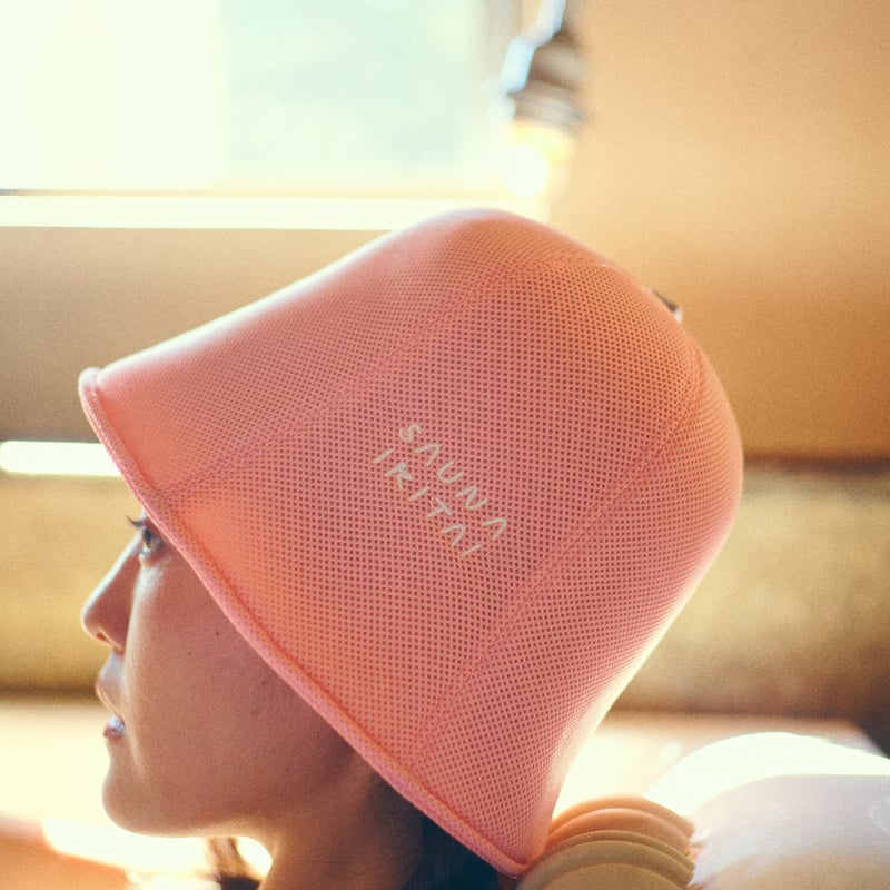 メッシュサウナハット（英字ロゴ） | サウナイキタイSTORE