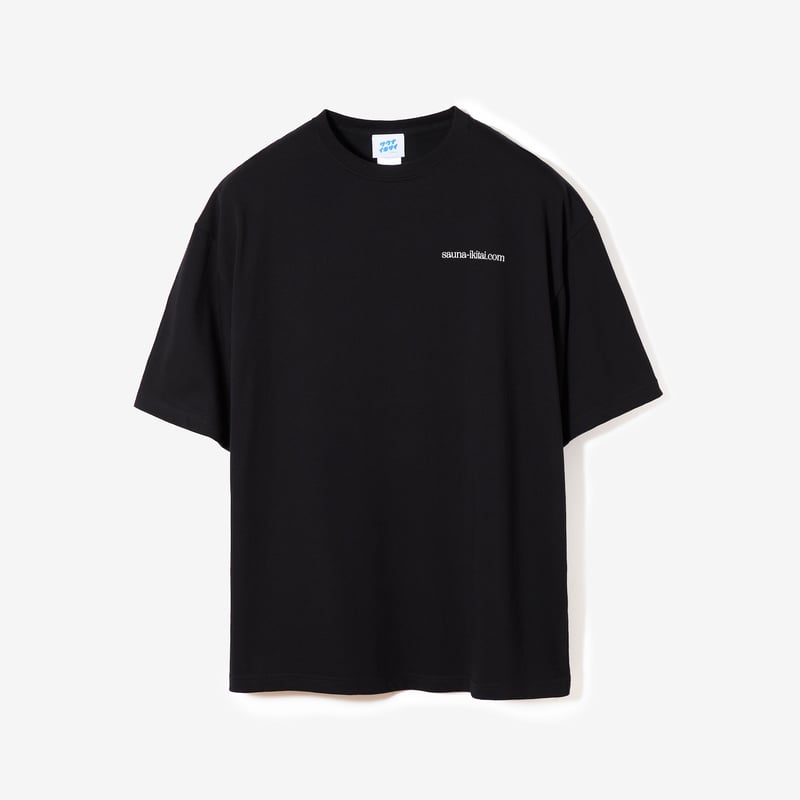 熱波うける人バックプリントTシャツ ブラック | サウナイキタイSTORE