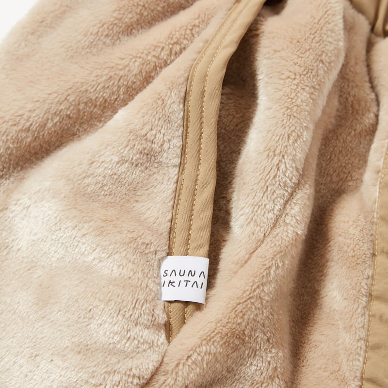 ボアクロップドサウナパンツ（ミルクティー） | サウナイキタイSTORE