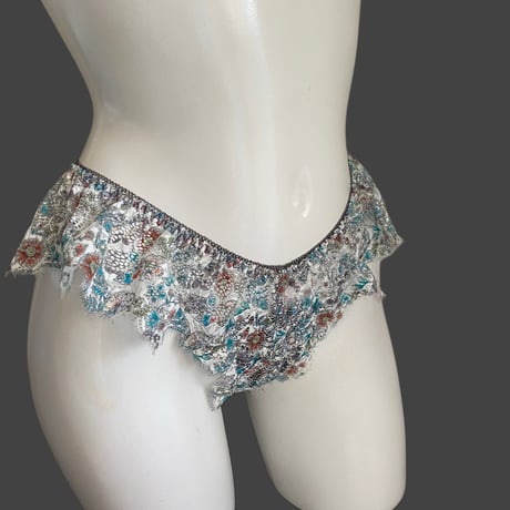 Plus Size flower lace Tshorts②【T-0662】