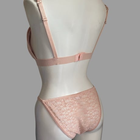 pink bralette set【A-0857】
