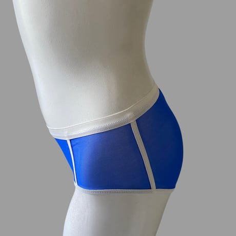 Bicolor shorts blue×white【F-0040】
