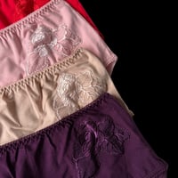 L・XLsize flower high-waist panties【K-0015】