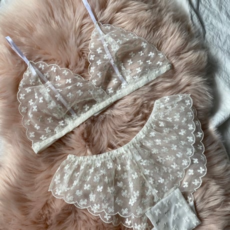 ribbon lace white【T-0660】