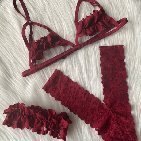 wine red frillk【I-0024】