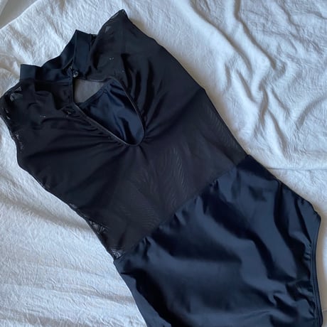 swimwear  Sheer One Piece black【S-0019】
