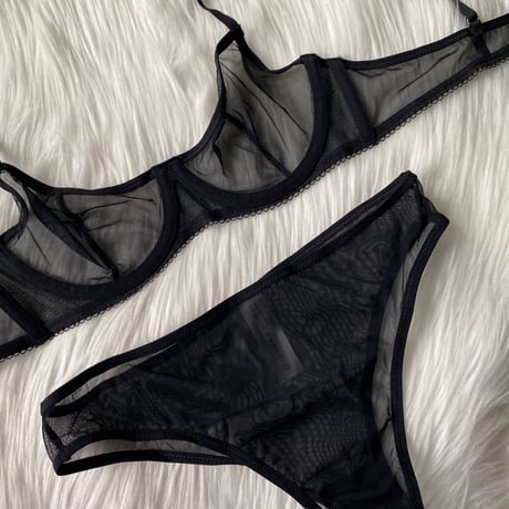 sheer set black【A-0883-BK】