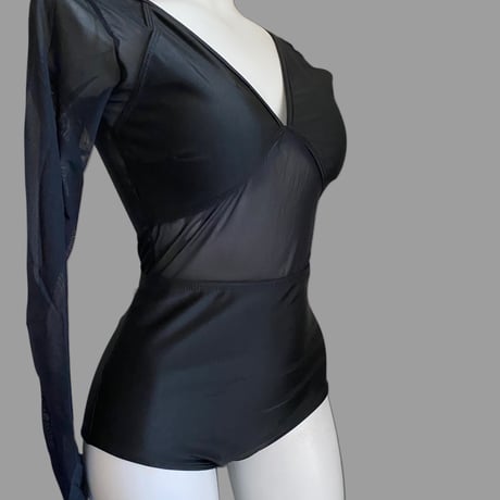 swimwear sheer black【S-0017】