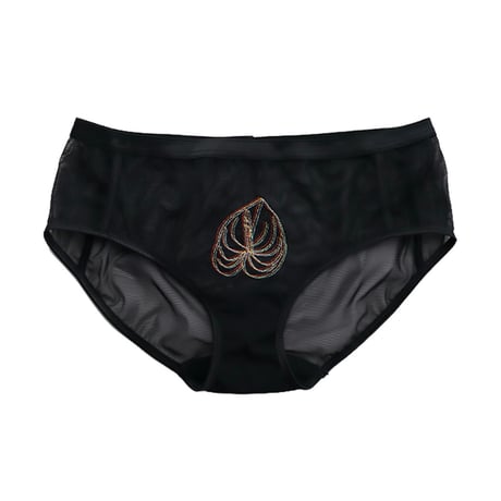 sample leaf shorts black