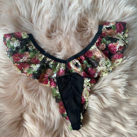 Plus Size flower lace Tshorts③【T-0663】