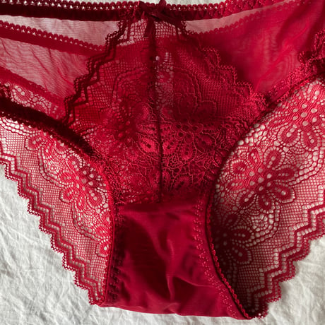front hook bralette set red【A-0618-RD】