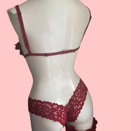 wine red frillk【I-0024】