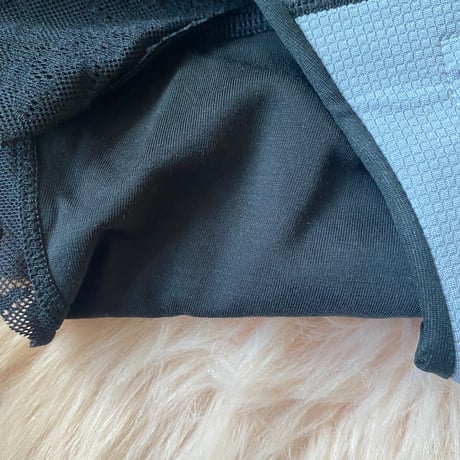 吸水・サニタリーショーツ black lace boxer【A-0873】