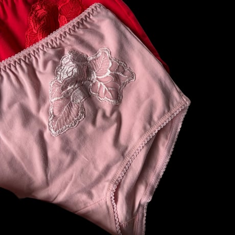 L・XLsize flower high-waist panties【K-0015】