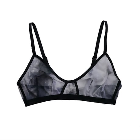 Special price Marble bralette set white×black【F-0035】