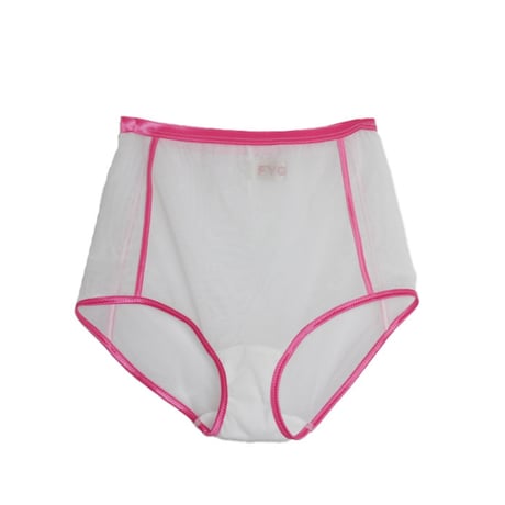 Bicolor High shorts white×pink【F-0021】