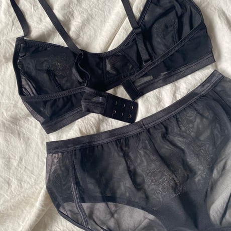 sample orchid bralette black