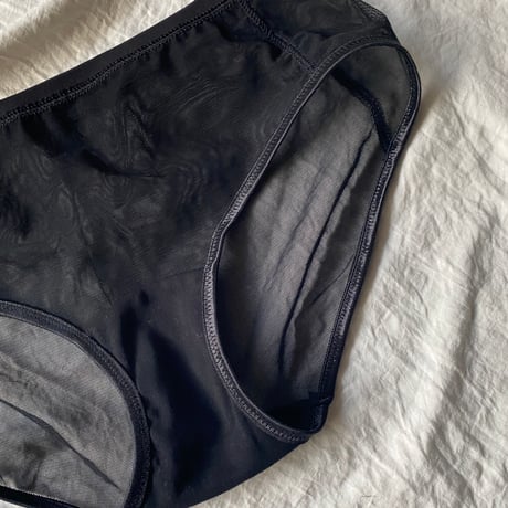 Sheer shorts black【F-0041】