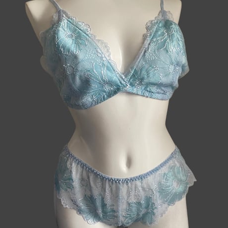 XLsize Numéro5  light blue × light emerald green【N-0046-BL】