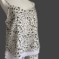 black flowers pajamas【A-0762】