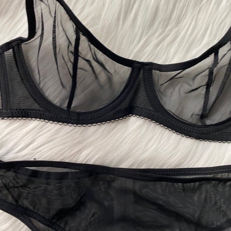 sheer set black【A-0883-BK】