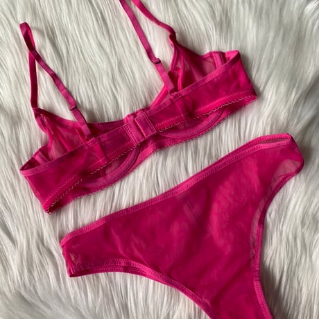 sheer set pink【A-0883-PK】