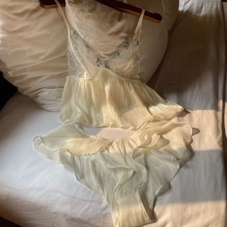 Lily pajamas white【J-0015】