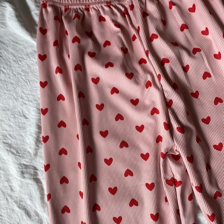 Numéro5 room Heart pajamas pink【A-0760-PI】