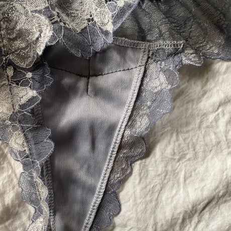 silver gray flower【T-0713】