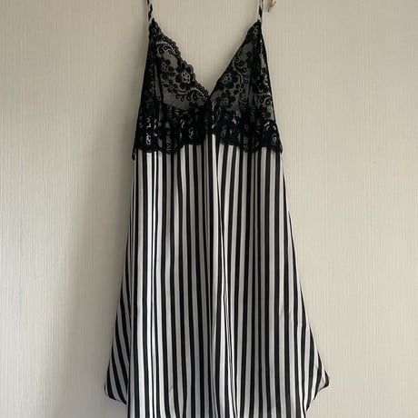 stripe night dress【T-0457】