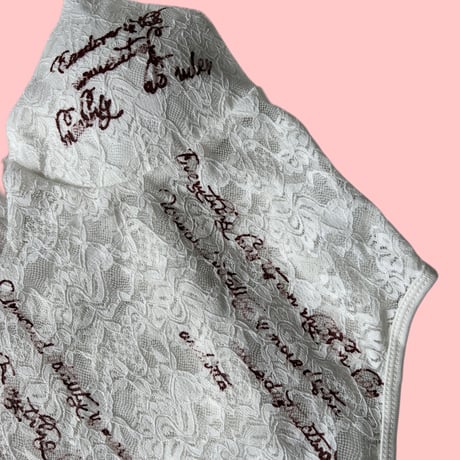 flowers with text body suit【K-0025】